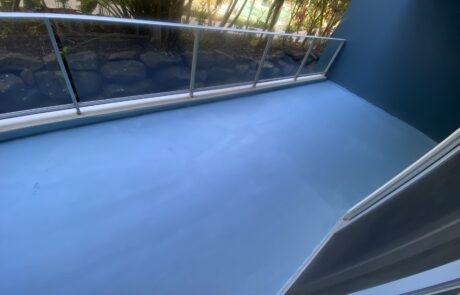 Second waterproofing layer applied on a Hope Island balcony, enhancing protection.